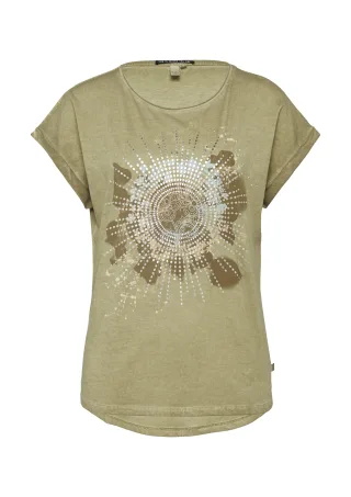 qs - T-Shirt olive - Gr. - S