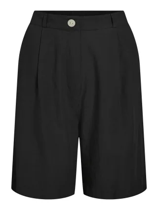 VILA - VIPRISILLA HW BERMUDA SHORTS/VOL - NOOS Black Beauty - Gr. - 36