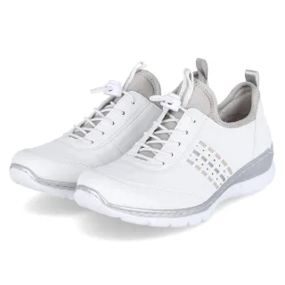 Rieker Slip-On-Sneaker  Weiß - Gr. 36 -  Textil