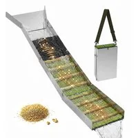 relaxdays Waschbecken Faltbare Goldwaschrinne