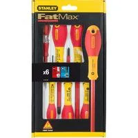 Schraubendreher-Set FATMAX, 6-teilig rot/gelb, isoliert, inkl. Spannungsprüfer