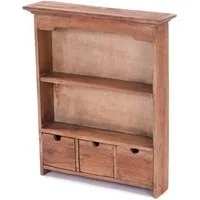DESIGN DELIGHTS Wandregal LANDHAUS WANDREGAL "ADELIA", 60 cm, Altholz massiv Holz, Küchenregal