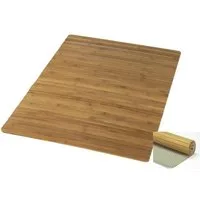 Kleine Wolke Badematte Bambus Holzmatte, Badvorleger, Höhe 5 mm, rutschhemmend beschichtet, fußbodenheizungsgeeignet, Holzwerkstoff, rechteckig, 100% Bambus
