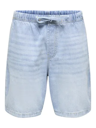 only & sons - Denim Short - Onsfade blau - Gr. - L