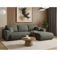 Beautysofa Ecksofa Porto mit universelle Ottomane, mit Bettfunktion und Bettkasten