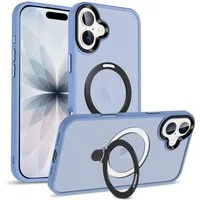 CoolGadget Handyhülle Hybrid Luxury Handy Case für iPhone 17 6,3 Zoll, Hülle Massiv Metallring aufklappbar Schutzhülle für Magsafe Zubehör