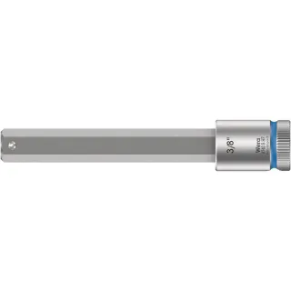 Wera 8740 B HF Zyklop Bitnuss + 3/8"-Antrieb + Haltefunktion für Innensechskantschrauben, zöllig Blau - 05003094001