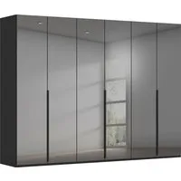 rauch Drehtürenschrank Kleiderschrank Schrank Garderobe Wäscheschrank BESTSELLER MONTCLAR (3 Ausstattungen BASIC/CLASSIC/PREMIUM (SOFT-CLOSE), Breiten 201-400 cm) Front in Glas/Hochglanz/Dekor/Grauspiegel in 5 Breiten MADE IN GERMANY