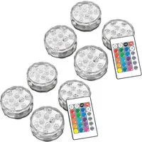 Casativo LED Teichleuchte wasserdichte Dekorationslichter für Vasen und Pools, Fernbedienung, Multicolor-LED, 15 verschiedene Farben, für beeindruckende Lichteffekte unter Wasser