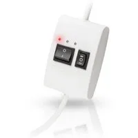 jarolift Rollladenmotor Einstellkabel / Setzkabel für Rollladenmotoren TDEP, (Packung, 1 St), LED Anzeige, Leuchtenklemme, Schuko Stecker