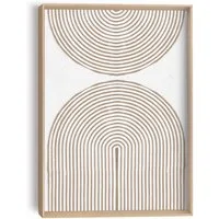 Reinders! Wandbild Reliefbögen, Wohnzimmer - Beige - MDF - Abstrakt - 30x40 cm