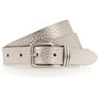 Tamaris Ledergürtel "Cara Silver" mit Metallic-Finish