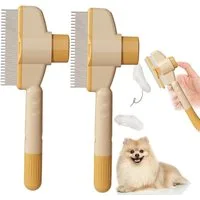 Zyronn Fellbürste Bürste für katze, Katzenbürste für Fellbürste & Haustierpflege, (2-tlg)