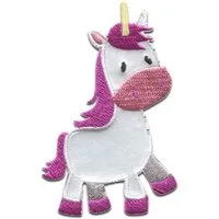 Catch the Patch Aufnäher Bügelbild, Aufbügler, Applikationen, Patches, Flicken, zum aufbügeln, Polyester, Einhorn Körper Unicorns - Größe: 5,1 x 7,7 cm