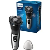 Philips Elektrorasierer Shaver Series 3000 S3143/00, Aufsätze: 1, ausklappbarer Präzisionstrimmer, 5-dimensional bewegl. Flex-Scherköpfe, Schutzkappe