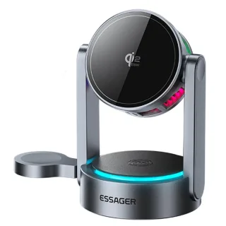 ESSAGER T50 Qi2.2 3-in-1 Magnetic Wireless Charger 25W Fast Wireless Charging Stand for Smart Phones for iPhone 17 17Pro