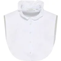 Eterna Blusentop ETERNA EINSTECKKRAGEN BLUSE rund Kragen weiß 5585-00-A361