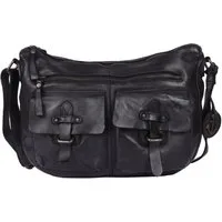 HARBOUR 2nd Handtasche Emerson, Damen Umhängetasche, Schultertasche mit Nieten und Anker-Anhäner