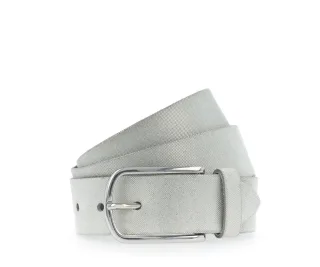 Vanzetti - Ledergürtel mit Metallic-Effekt silver - Gr. - 95