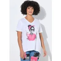 Angel of Style T-Shirt T-Shirt A-Linie Totenkopf-Dame