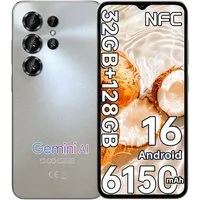 DOOGEE NOTE 56X Pro 32GB RAM+128GB ROM Handy Ohne Vertrag Android 16 Smartphone (16,66 cm/6.56 Zoll, 128 GB Speicherplatz, 13 MP Kamera, 6,56'' HD+ Display, 6150mAh, Gemini AI, NFC, GPS, 4G Dual SIM)