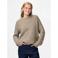 pieces Strickpullover PCCLEO LS O-NECK CHUNKY KNIT NOOS BC