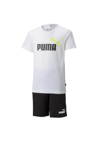Puma Tee &amp; Shorts Set weiss/schwarz 847310 02