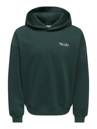 ONLY&SONS - ONSPARKS GALLERY RLX SWEAT HOODIE NOOS Pine Grove - Gr. - XXL
