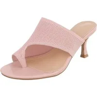 Ital-Design Damen Mule mit Absatz und offenem Design Zehentrenner (91895906) Pfennig-/Stilettoabsatz Sandalen & Sandaletten in Altrosa