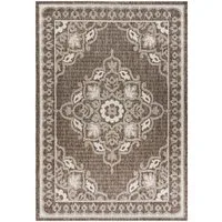 Mazovia Designteppich In-Outdoor-Teppich Pflanzlich Vintage Balkon Terrasse, Patio, Pavillon, 80 x 150 cm, Wasserdicht