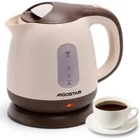 Aigostar Wasserkocher Mini Wasserkocher Klein 1L, Reisewasserkocher mit Abnehmbarer Filter, 1 l, 1100,00 W, BPA-Frei, Niedriger Stromverbrauch, Kompakt & Leicht, für Reisen