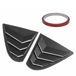 Rear Window Side Vent Shutter Louver Cover Trim For Mitsubishi Lancer EX X EVO 2008-2018