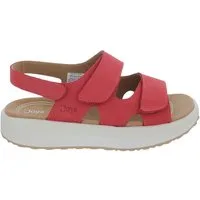 Joya Joya Sandale Panama Red JY117A, Nubukleder, Klettverschluss, Senso-Soh Sandale