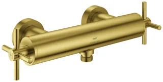 GROHE 2-Griff-Brausearmatur Atrio 26895 Wandmontage Kreuz-Griff cool sunrise geb, 26895GN0 26895GN0