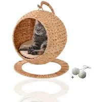 Rohrschneider Tierhöhle runder Hängesessel hängend, als Katzenbett Katzenkorb Katzensofa