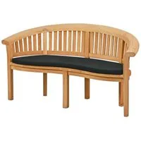 Kai Wiechmann Bankauflage Sitzauflage 139 x 49 cm als hochwertiges Polster für Bananenbank, waschbares & UV-beständiges Kissen für Gartenbank
