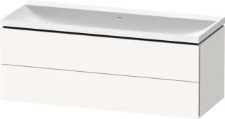 Duravit L-Cube c-shaped Set wandhängend Weiß Supermatt 1200x480x480 mm - LC6953N84840000 LC6953N84840000