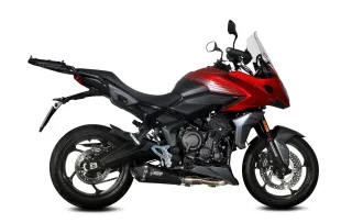 Sport Auspuff Komplettanlage MIVV Delta Race BLACK Triumph Tiger Sport 660 Bj.2021-2023 EURO-5 +ABE