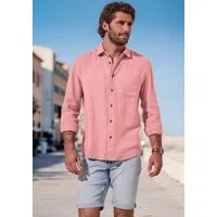 Beachtime Langarmhemd Regular fit Langarm, Freizeithemd aus Musselin-Ware