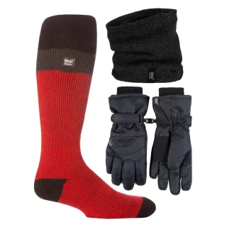 Herren Ski Set: Halswärmer, Handschuhe & Thermo-Ski-Socken Winterbekleidung