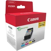 Canon CLI-581 BK/C/M/Y Tinte Multipack (2103C006) Tintenpatrone