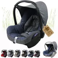 BambiniWelt by Rafael K. Babyschale Ersatzbezug kompatibel mit Maxi Cosi Cabrio Fix Babyschale 6-tlg, ab: 0+, bis: 14 Monate