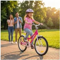 Actionbikes Motors Kinderfahrrad Mädchen Butterfly 20 Zoll - ab 6 Jahre, 1 Gang, (Kinderfahrrad für Mädchen, Kinderfahrrad 20 Zoll, 1-tlg., Fahrrad für Kinder, Mädchen Fahrrad, Kinderfahrrad ab 6 Jahre), höhenverstellbares Bike, Fahrrad mit Ständer &