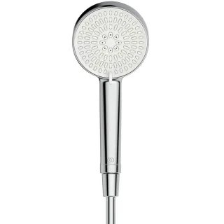Ideal Standard Duschsystem CTherm T25 mit Badethermostat 2-fach-Handbrause und runder Kopfbrause Chr A8479AA