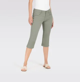 MAC - MAC JEANS - CAPRI, Fade out gabardine grün - Gr. - 36/19