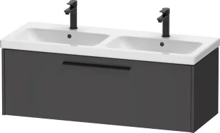 Duravit D-Code Waschtischunterschrank wandhängend Auszug 1, für Doppelwaschtisch  DC46690BD490000