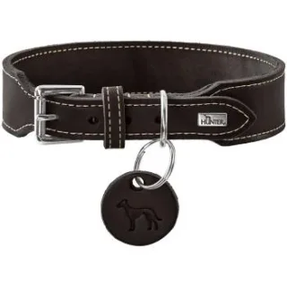 Dog Sport HUNTER Hundehalsband Aalborg extrabreit schwarz XS