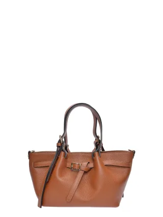 Luisa Vannini Braun Rindsledertasche