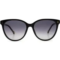 Carolina Herrera Sonnenbrille Damen Brille Retro Iconic SHE829 0700 Verlaufsgläser bieten starken Blendschutz ohne Farbverfälschung