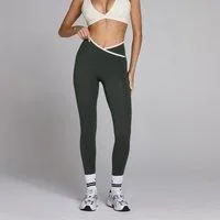 MP Damen Tempo Contrast Leggings - Schwarz Verwaschen - XXL